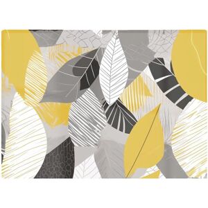WRT Ltd - Autumn Leaves Glass - Grey Yellow - 390x285mm - Chopping Board WRT Ltd - Autumn Leaves Glass - Grey Yellow - 390x285mm - Chopping Board