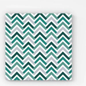 WRT Ltd - Geometric Retro Chevron - 40x40 in - Canvas WRT Ltd - Geometric Retro Chevron - 40x40 in - Canvas
