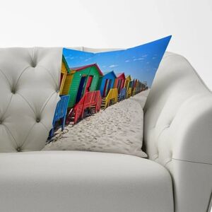 WRT Ltd Beach Huts Muizenberg Cushions - 60x60 cm Cushion WRT Ltd Beach Huts Muizenberg Cushions - 60x60 cm Cushion