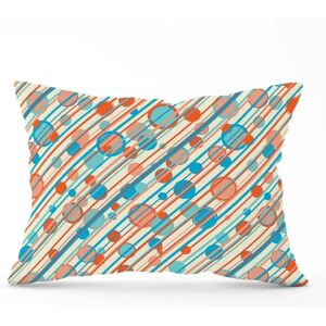 WRT Ltd - Retro Stripes And Circles - 45x45 cm - Cushion WRT Ltd - Retro Stripes And Circles - 45x45 cm - Cushion
