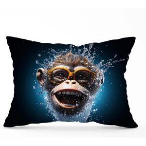 WRT Ltd - Splashart Cheeky Chimp Face Cushions - 45x45 - Cushion WRT Ltd - Splashart Cheeky Chimp Face Cushions - 45x45 - Cushion