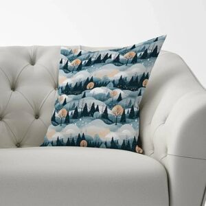 WRT Ltd - Dreamy Snowy Christmas Scene - 45x45 cm - Reversible - Cushions WRT Ltd - Dreamy Snowy Christmas Scene - 45x45 cm - Reversible - Cushions