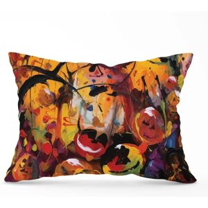 WRT Ltd - Abstract Halloween Painting - 45cm x 45cm - Cushion WRT Ltd - Abstract Halloween Painting - 45cm x 45cm - Cushion