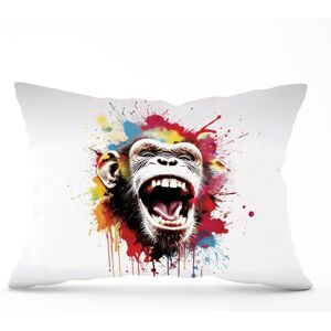 WRT Ltd - Crazy Monkey Face - 60x60 cm - Splashart - Cushion WRT Ltd - Crazy Monkey Face - 60x60 cm - Splashart - Cushion