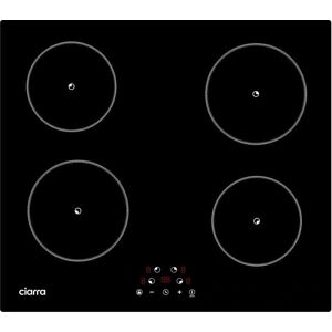 Placa de inducción Ciarra 6000W 4 Zonas - Seguridad, Temporizador, Control Táctil Placa de inducción Ciarra 6000W 4 Zonas - Seguridad, Temporizador, Control Táctil