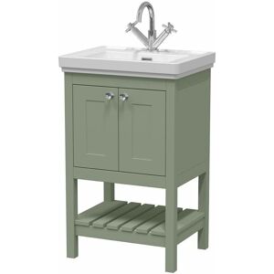 Park Lane Dover Fern Green Vanity Unit & Basin - 500mm Park Lane Dover Fern Green Vanity Unit & Basin - 500mm