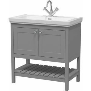 Park Lane Dover Cool Grey Vanity Unit & Basin - 800mm Park Lane Dover Cool Grey Vanity Unit & Basin - 800mm