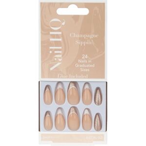 Nail HQ Almond Ongles Fausse Champagne - Type de Produit - Publicité Nail HQ Almond Ongles Fausse Champagne - Type de Produit - Publicité