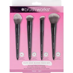 Brushworks Buff and Blend Face Set - Face Brush Set Brushworks Buff and Blend Face Set - Face Brush Set