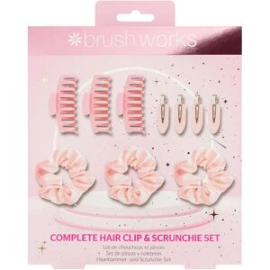 Brushworks Complete Hair Clip & Scrunchie Set - Hair Accessories Set Brushworks Complete Hair Clip & Scrunchie Set - Hair Accessories Set