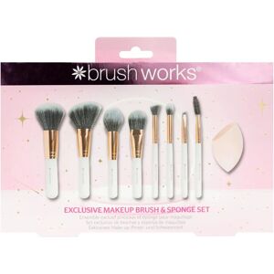 Brushworks - Makeup Brush and Sponge Set - Professional Quality Brushworks - Makeup Brush and Sponge Set - Professional Quality