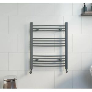 DuraTherm - Curved Heated Towel Radiator - Anthracite DuraTherm - Curved Heated Towel Radiator - Anthracite