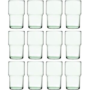 Pasabahce 12x 440ml Green Recycled Highball Glasses Set - Highball Glasses Pasabahce 12x 440ml Green Recycled Highball Glasses Set - Highball Glasses