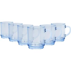 Duralex Marine 260ml Versailles Coffee Glasses - Pack of Six Duralex Marine 260ml Versailles Coffee Glasses - Pack of Six