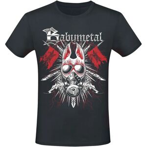 Babymetal Gas Mask T-Skjorte - Kortermet - S-XXL - Mann - Svart Babymetal Gas Mask T-Skjorte - Kortermet - S-XXL - Mann - Svart