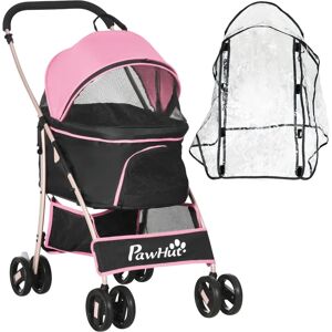PawHut Pink 3-in-1 Detachable Pet Stroller - Pet Stroller PawHut Pink 3-in-1 Detachable Pet Stroller - Pet Stroller