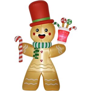 HOMCOM Gingerbread Man 7.5FT Christmas Inflatable - Inflatable Christmas decoration HOMCOM Gingerbread Man 7.5FT Christmas Inflatable - Inflatable Christmas decoration