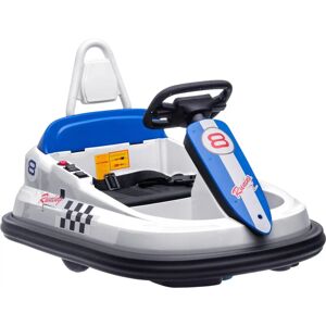 HOMCOM White 6V Kids Bumper Car - Indoor/Outdoor Fun HOMCOM White 6V Kids Bumper Car - Indoor/Outdoor Fun