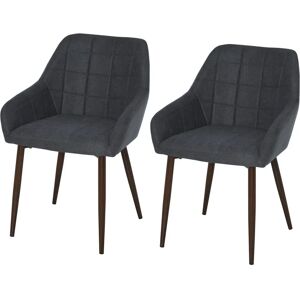 Homcom Grey Linen Touch Dining Chairs Set - Support & Style Homcom Grey Linen Touch Dining Chairs Set - Support & Style