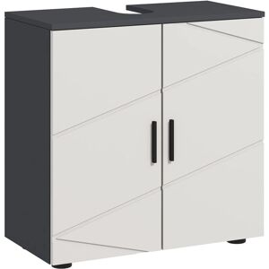 Kleankin Bathroom Vanity Unit - Light Grey, 60x30x60cm - Storage Kleankin Bathroom Vanity Unit - Light Grey, 60x30x60cm - Storage
