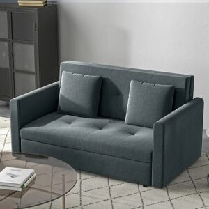 HOMCOM 2 Seater Sofa Bed Dark Grey - Sofa Bed HOMCOM 2 Seater Sofa Bed Dark Grey - Sofa Bed
