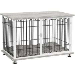 PawHut Dog Crate Furniture End Table - Medium Dog, Lockable Door PawHut Dog Crate Furniture End Table - Medium Dog, Lockable Door