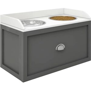PawHut - Raised Dog Bowl - 21L Storage Drawer - Dog Bowl PawHut - Raised Dog Bowl - 21L Storage Drawer - Dog Bowl