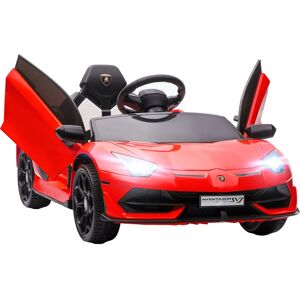 HOMCOM Lamborghini Aventador Licensed 12V Kids Electric Car - Red HOMCOM Lamborghini Aventador Licensed 12V Kids Electric Car - Red