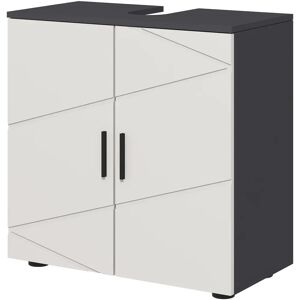 Kleankin Bathroom Vanity Unit - Light Grey - 60x30x60 cm Kleankin Bathroom Vanity Unit - Light Grey - 60x30x60 cm