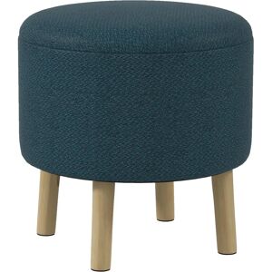 HOMCOM Storage Ottoman - Round Stool with Cushioned Top HOMCOM Storage Ottoman - Round Stool with Cushioned Top