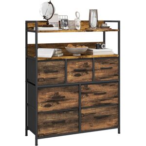 HOMCOM Bedroom Chest of Drawers 4 Drawer Dresser w/ Shelf - Bedroom Chest of Drawers HOMCOM Bedroom Chest of Drawers 4 Drawer Dresser w/ Shelf - Bedroom Chest of Drawers
