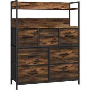 HOMCOM Bedroom Chest of Drawers 7 Drawer Dresser w/ Shelves - Bedroom Furniture HOMCOM Bedroom Chest of Drawers 7 Drawer Dresser w/ Shelves - Bedroom Furniture