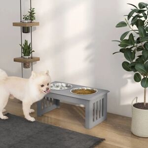 PawHut - Raised Dog Bowls - Elevated - Stainless Steel - Feeder PawHut - Raised Dog Bowls - Elevated - Stainless Steel - Feeder