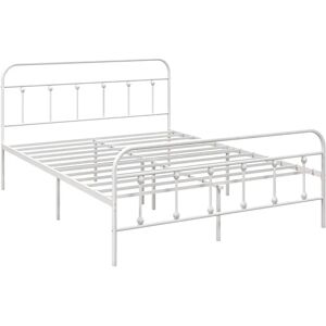 HOMCOM 4ft Metal Double Platform Bed Frame - Bed Frame HOMCOM 4ft Metal Double Platform Bed Frame - Bed Frame