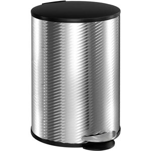 HOMCOM - 20 Litre Bin - Stainless - Soft-Close - Kitchen Bin HOMCOM - 20 Litre Bin - Stainless - Soft-Close - Kitchen Bin