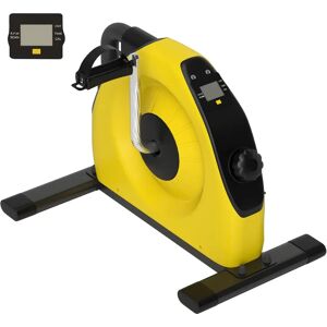 SPORTNOW Mini Exercise Bike - Under Desk Workout - Yellow SPORTNOW Mini Exercise Bike - Under Desk Workout - Yellow