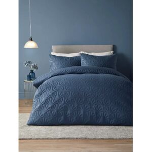 Serene Cavali Super Soft Duvet Cover Bedding Set - Dark Blue Serene Cavali Super Soft Duvet Cover Bedding Set - Dark Blue