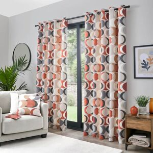 Fusion Sander Eyelet Curtains - Offset Circles - Curtains Fusion Sander Eyelet Curtains - Offset Circles - Curtains