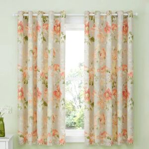 D & D Flourette Floral Curtains - Curtains D & D Flourette Floral Curtains - Curtains