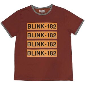 Blink-182 Model Large Red Logo Repeat T-shirt - T-shirt Blink-182 Model Large Red Logo Repeat T-shirt - T-shirt