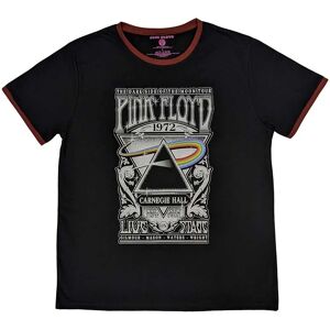 Pink Floyd - Stor svart rundhals T-shirt med Carnegie Hall-affisch Pink Floyd - Stor svart rundhals T-shirt med Carnegie Hall-affisch