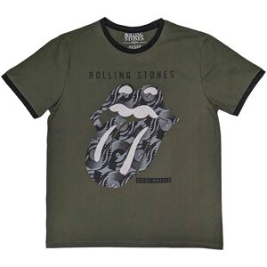 The Rolling Stones Svartvitt Tunga Ringer T-shirt - T-shirt The Rolling Stones Svartvitt Tunga Ringer T-shirt - T-shirt