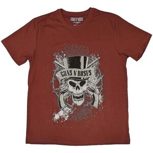 Guns N' Roses Bleknet Skalle Röd T-Shirt - T-Shirt Guns N' Roses Bleknet Skalle Röd T-Shirt - T-Shirt