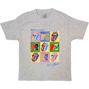 Grå Warhol Squares T-shirt med Rolling Stones - Kläder Grå Warhol Squares T-shirt med Rolling Stones - Kläder