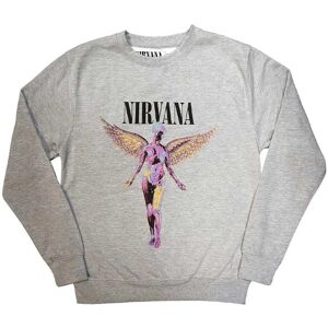 Nirvana In Utero Grå Hoodie - Band Merchandise Nirvana In Utero Grå Hoodie - Band Merchandise