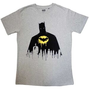 DC Batman Silhouette Drip Grå T-Shirt DC Batman Silhouette Drip Grå T-Shirt
