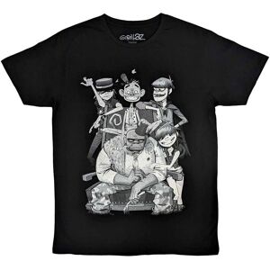 Gorillaz George Spray T-Shirt - Unisex Svart Gorillaz George Spray T-Shirt - Unisex Svart