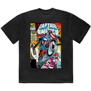 Marvel Captain America Wheel Comic Cover T-Shirt - T-Shirt Marvel Captain America Wheel Comic Cover T-Shirt - T-Shirt