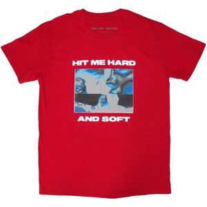Billie Eilish S Röd Unisex T-shirt - Hit Me Hard And Soft Negative Billie Eilish S Röd Unisex T-shirt - Hit Me Hard And Soft Negative