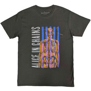 Alice In Chains XL Charcoal Skeletal T-Shirt - T-Shirt Alice In Chains XL Charcoal Skeletal T-Shirt - T-Shirt
